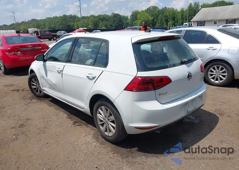 2015 Volkswagen Golf из США, поврежденный, VIN 3VW117AU4FM043366